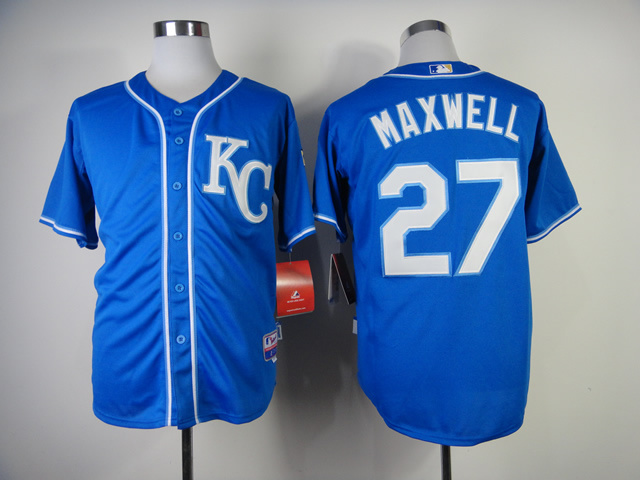 Men Kansas City Royals #27 Maxwell Blue MLB Jerseys->kansas city royals->MLB Jersey